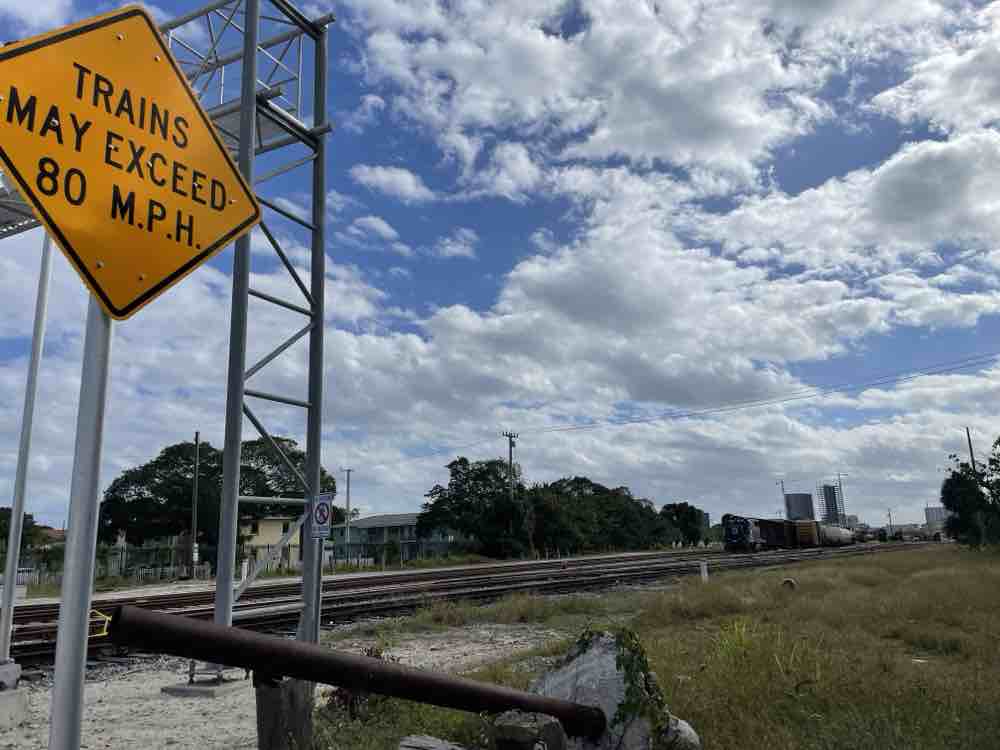 A Rail Crossingin Palm Beach County